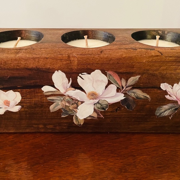 Sugar Mold Candle, Three hole sugar mold candle, lavender candle, Rustic candle - Picture 4 of 4